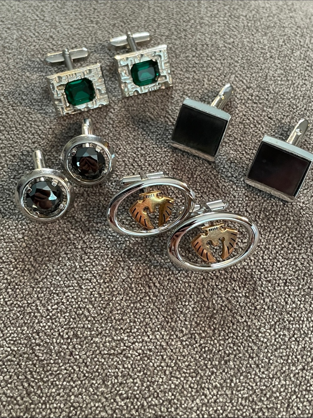 Men's Silver Cufflinks
